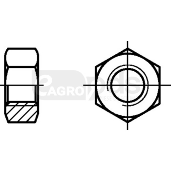 Piulita hex M8 DIN934 A3A - Geringhoff [040014]