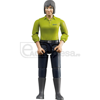 Femeie cu ten masliniu si pantaloni albastri inchis - Bruder [60060405]