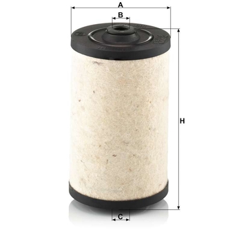 Filtru combustibil - MANN-FILTER [BFU 811]