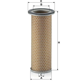 Filtru aer secundar - MANN-FILTER [C 1281]