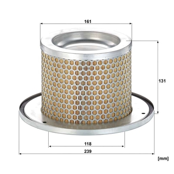 Filtru aer secundar - MANN-FILTER [C 1374/2 KIT]