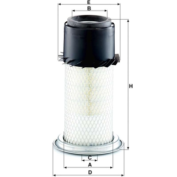 Filtru aer - MANN-FILTER [C 1588 x]