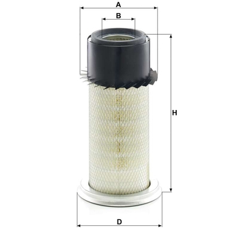 Filtru aer - primar - MANN-FILTER [C 16 340]