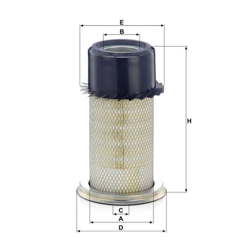 Filtru aer - MANN-FILTER [C 21 012]
