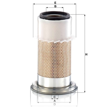 Filtru aer - MANN-FILTER [C 21 570]