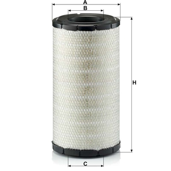 Filtru aer - MANN-FILTER [C 21 584]