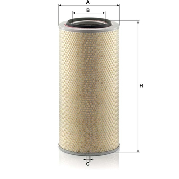 Filtru aer motor - MANN-FILTER [C 24 650/6]