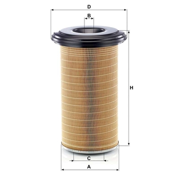 Filtru aer primar - MANN-FILTER [C 24 650/7]