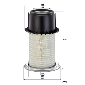 Filtru aer - MANN-FILTER [C 28 357]