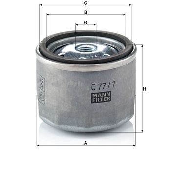Filtru aer - MANN-FILTER [C 77/7]