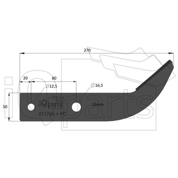 Cutit freza rotativa 011766 diamant  - iQ parts [CA400001D]