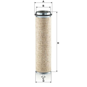 Filtru aer - secundar - MANN-FILTER [CF 1000]