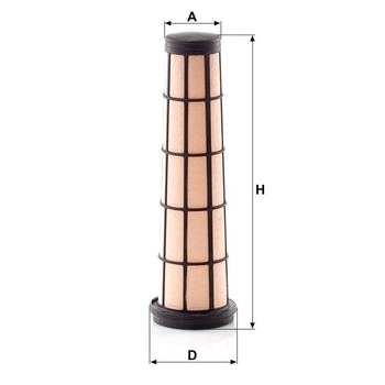 Filtru aer secundar - MANN-FILTER [CF 10 002]