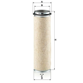 Filtru aer - secundar - MANN-FILTER [CF 1200]
