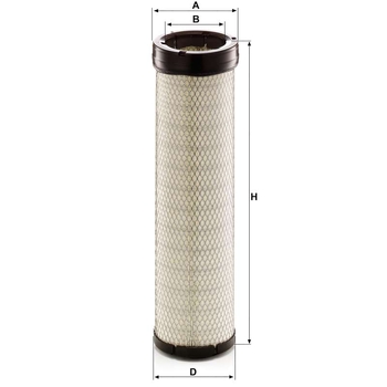 Filtru aer secundar - MANN-FILTER [CF 14 002]