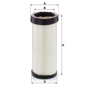 Filtru aer secundar - MANN-FILTER [CF 1574]