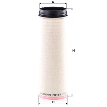 Filtru aer secundar - MANN-FILTER [CF 19 002]