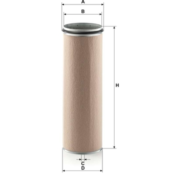 Filtru aer secundar - MANN-FILTER [CF 2100]