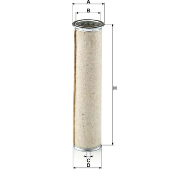 Filtru aer secundar - MANN-FILTER [CF 923]