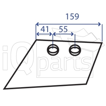 Brazdar antetrupita stg 12mm  - iQ parts [CG100004]