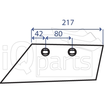 Brazdar antetrupita stg 12mm  - iQ parts [CG100006]