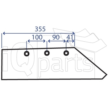 Brazdar dr 16, 150x11  - iQ parts [CG100011]
