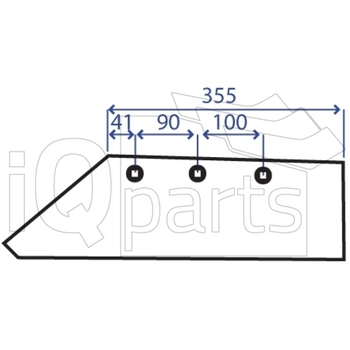 Brazdar stg 16, 150x11  - iQ parts [CG100012]