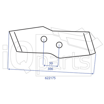 Dalta brazdar reversibila stg 15mm ptr Kuhn Olympic - iQ parts [CK300026V]