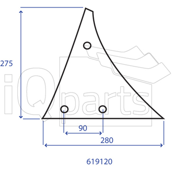 Piept cormana dr H4  - iQ parts [CK300051]