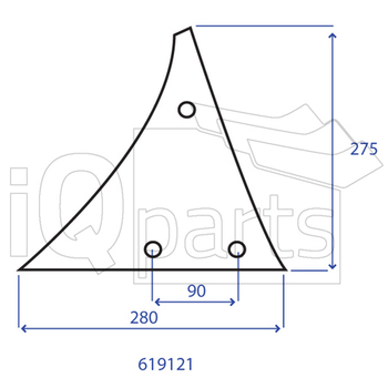 Piept cormana stg H4  - iQ parts [CK300052]