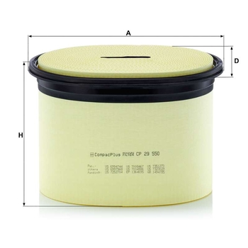 Filtru aer - MANN-FILTER [CP 29 550]