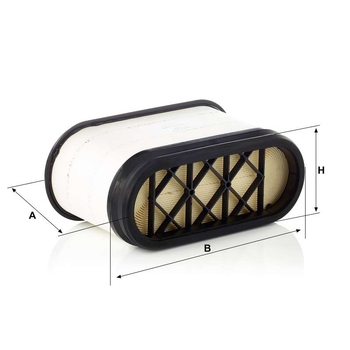 Filtru aer - primar - MANN-FILTER [CP 33 300]