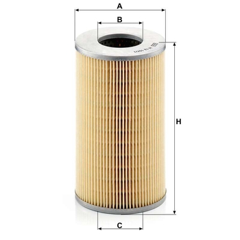 Filtru ulei - MANN-FILTER [H 12 107/1]