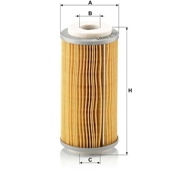 Filtru combustibil - MANN-FILTER [H 822/1 x]