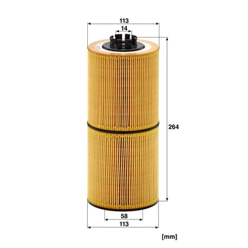 Filtru ulei - MANN-FILTER [HU 12 001 z]