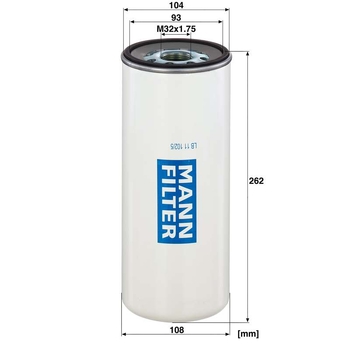 Filtru separator aer ulei - MANN-FILTER [LB 11 102/5]