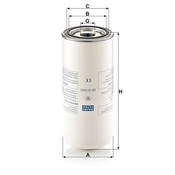 Filtru separator aer ulei - MANN-FILTER [LB 13 145/3]