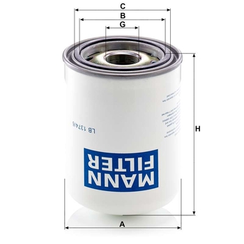 Filtru separator aer ulei - MANN-FILTER [LB 1374/6]