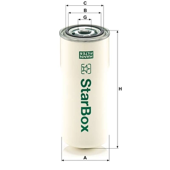 Filtru separare aer comprimat ulei - MANN-FILTER [LB 962/22]