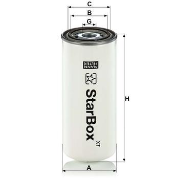 Filtru separator aer ulei - MANN-FILTER [LB 962/50]