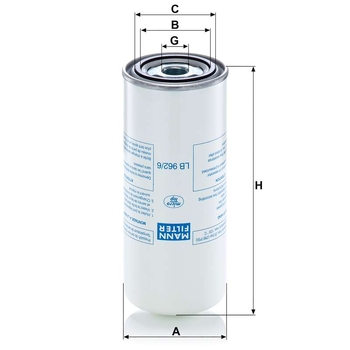 Filtru separator aer ulei - MANN-FILTER [LB 962/6]