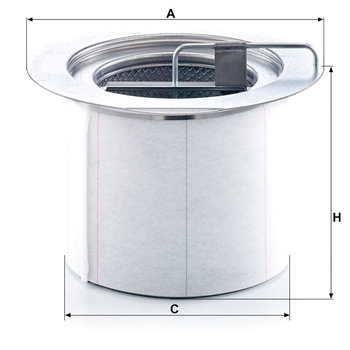 Filtru separator aer ulei - MANN-FILTER [LE 16 015 x]