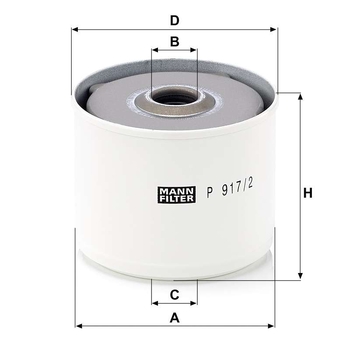 Filtru combustibil - MANN-FILTER [P 917/2 x]