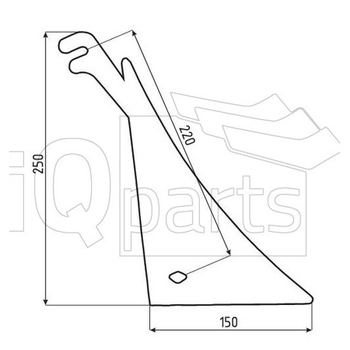 Piept cormana dr WS/WY350  - iQ parts [PK600500BP]