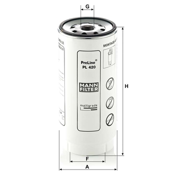 Filtru combustibil - MANN-FILTER [PL 420 x]