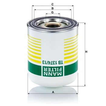 Filtru uscator aer - MANN-FILTER [TB 1374/13 x]