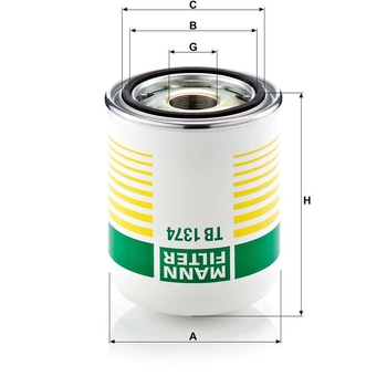 Filtru uscator aer - MANN-FILTER [TB 1374 x]