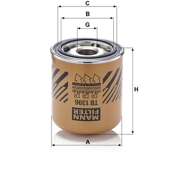 Filtru uscator aer - MANN-FILTER [TB 1396 x]