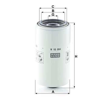 Filtru ulei motor - MANN-FILTER [W 10 004]