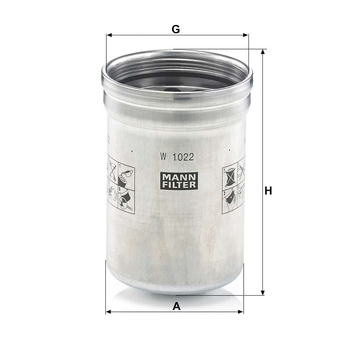 Filtru ulei motor - tractor John Deere (RE504836) - MANN-FILTER [W 1022]